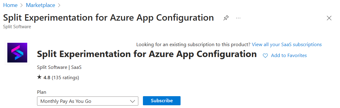 Screenshot des Azure-Portals, Erstellen eines neuen Arbeitsbereichs über den Azure Marketplace