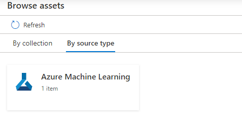 Screenshot des Azure Machine Learning-Quelltyps.