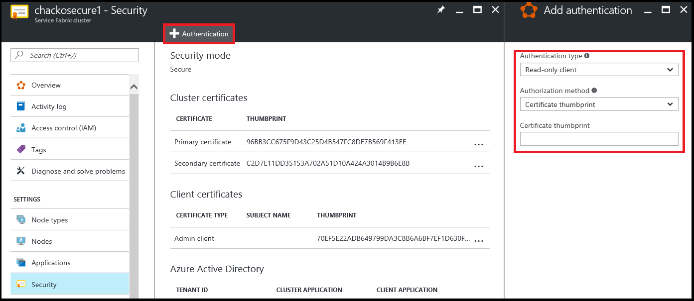 Add Client certificate