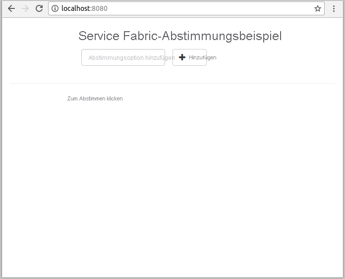 Lokaler Azure Service Fabric-Host