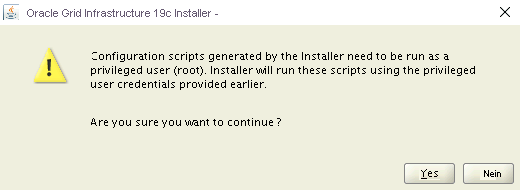 Screenshot of the installer's warning page.