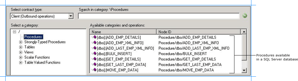 Durchsuchen von Prozeduren im SQL Server