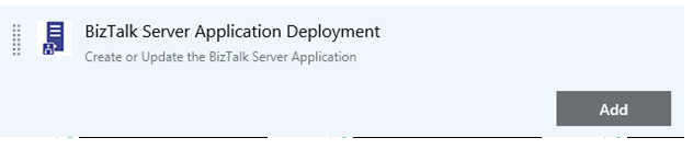 Fügen Sie dem Pipelinerelease für Azure DevOps einen BizTalk Server Anwendungsauftrag hinzu.