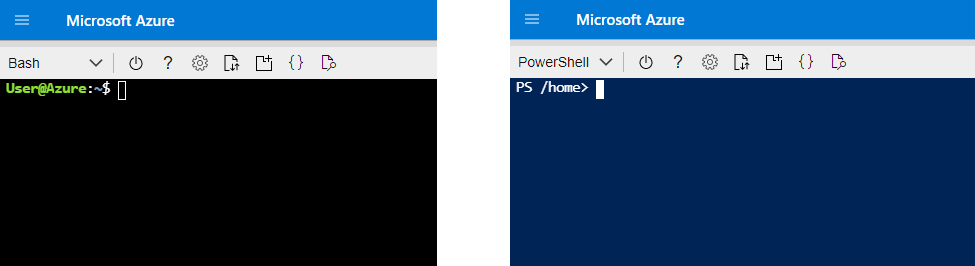 Azure CloudShell Bash- und PowerShell-Umgebungen