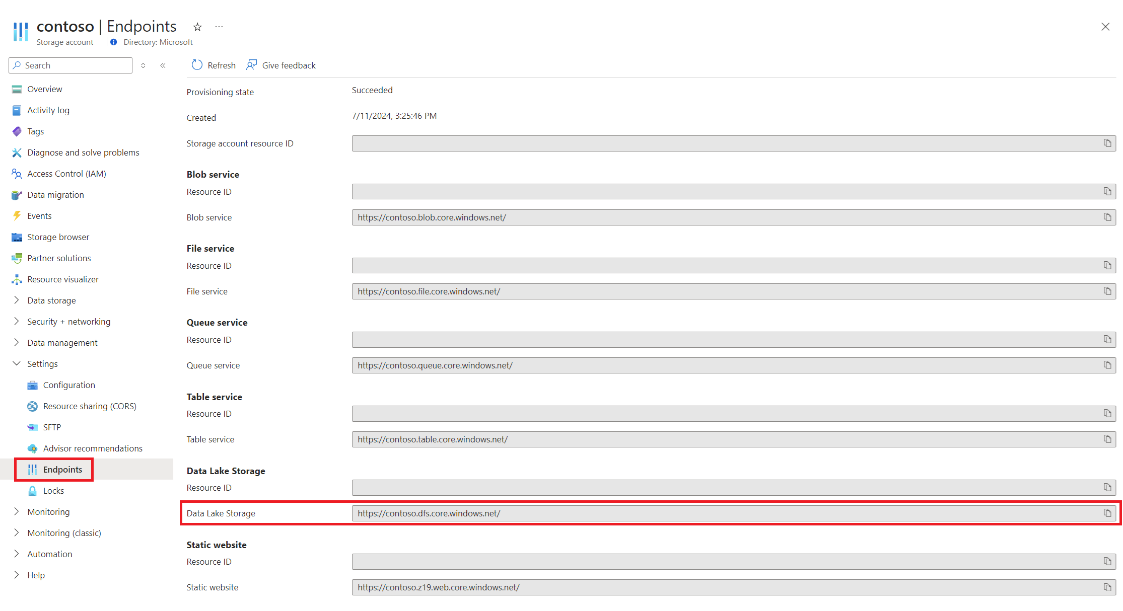 Screenshot der Seite