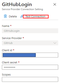 Test OAuth setting in Azure