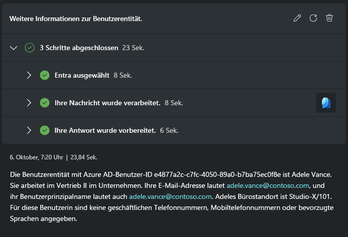 Screenshot: Detaillierte Benutzerinformationen.