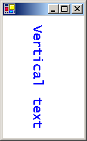 Grafik, die vertikalen Schrifttext anzeigt.