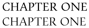 Text mit OpenType-Titling-Großbuchstaben