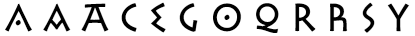 Text mit OpenType stilistischen alternativen Glyphen