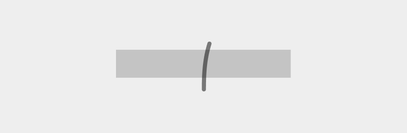 Use a vertical line to add space