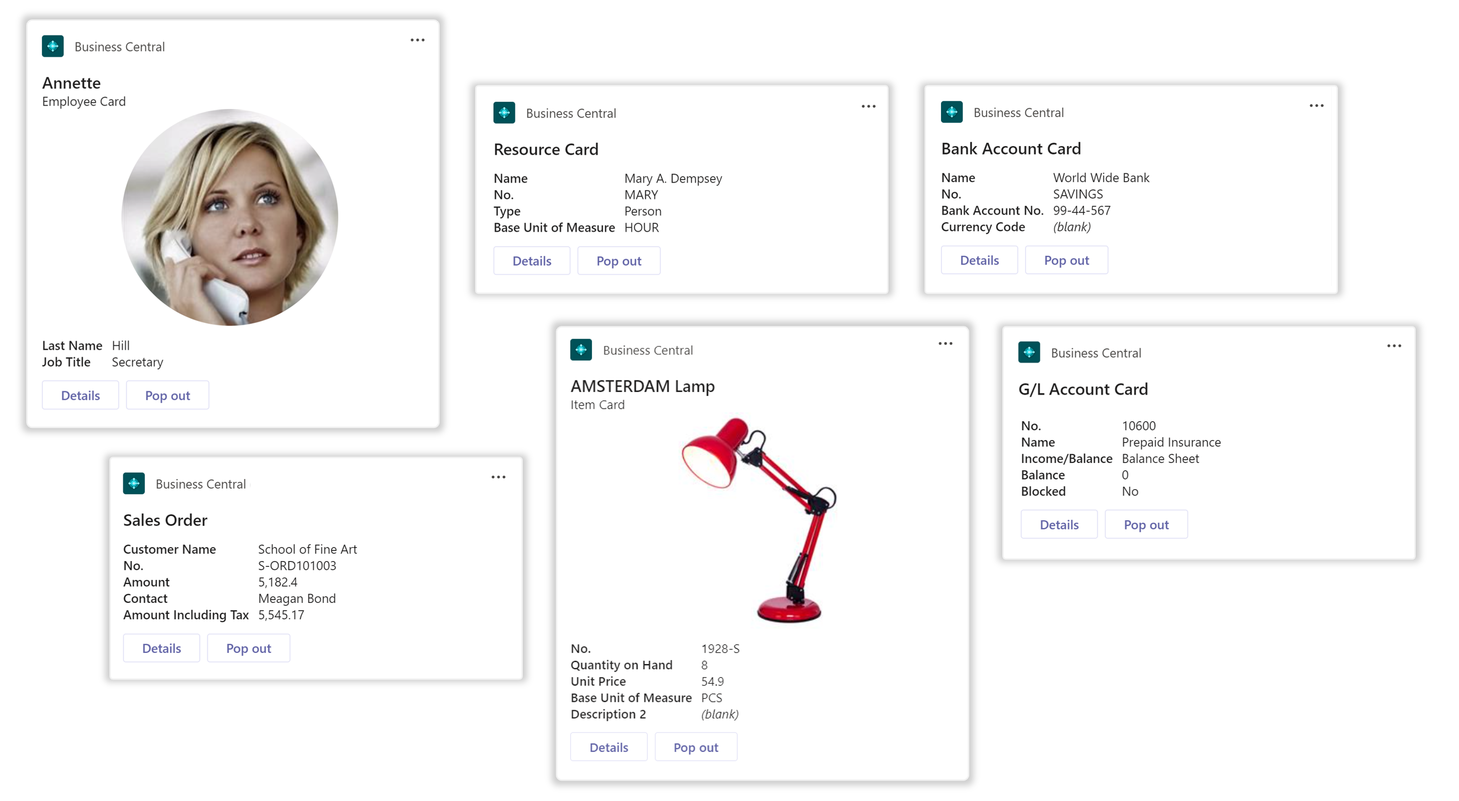 Kartenvielfalt in Microsoft Teams