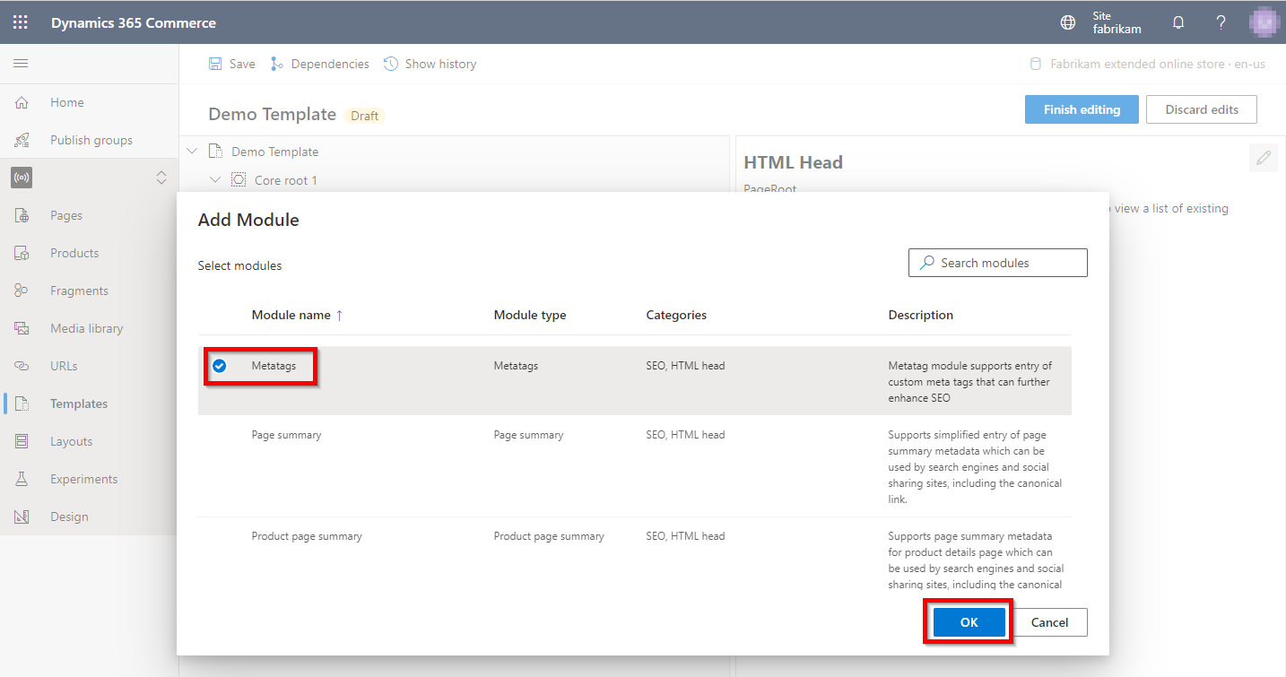 Adding a metatags module.