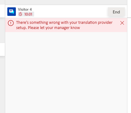 initializeNewConversation Fehlermeldung.