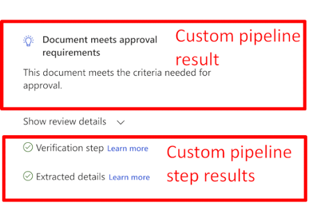 Screenshot der Visualisierung der Pipeline-Ergebnisse.