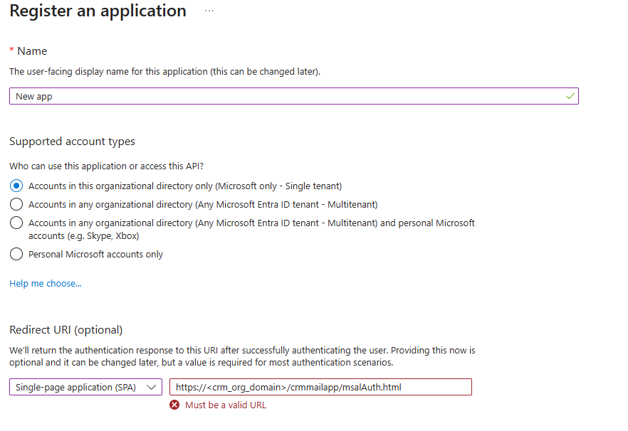 App-Registrierung