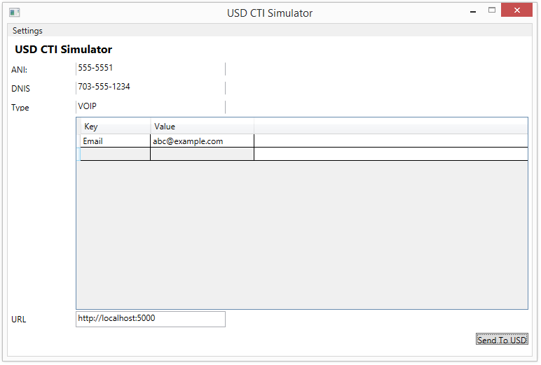 Unified Service Desk-CTI Simulator.