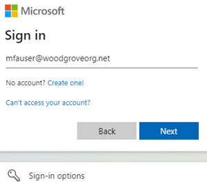 Screenshot der Anmeldeseite für das MyApps-Portal.
