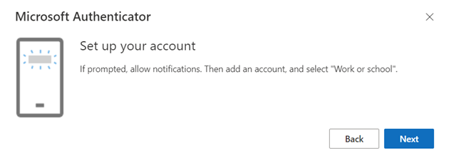 Screenshot von Microsoft Authenticator.