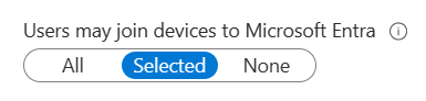 Benutzer/Benutzerinnen können Geräte in Microsoft Entra ID einbinden.