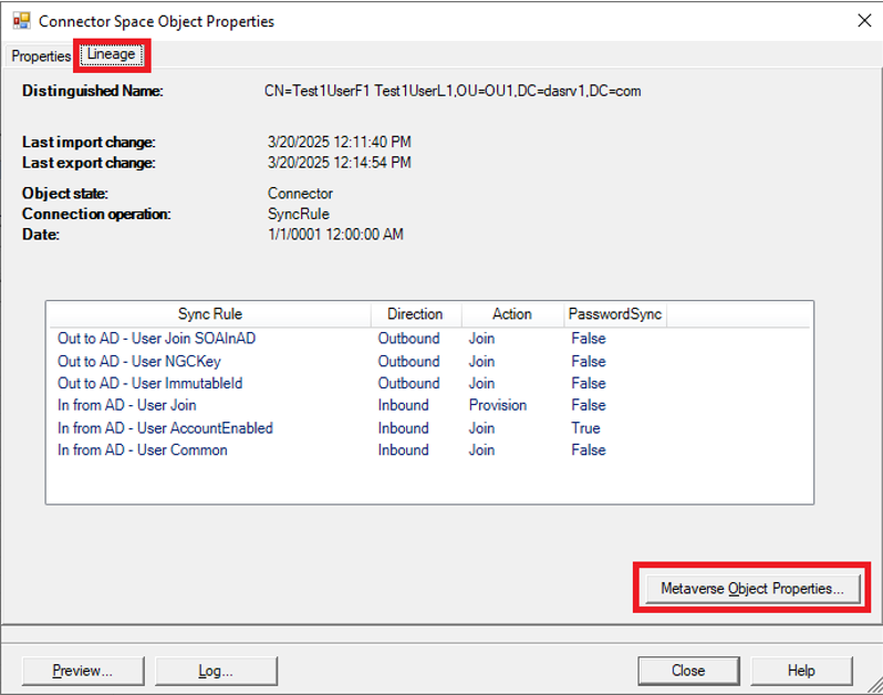 Screenshot zum Anzeigen der Linien.