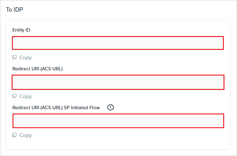 Screenshot: Metadaten des Identitätsanbieters.