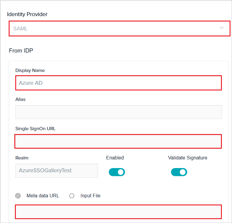 Screenshot der Konfigurationseinstellungen.