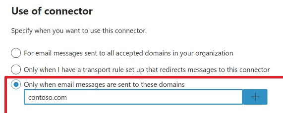 Der Bildschirm des Connector-Assistenten für das neue EAC.