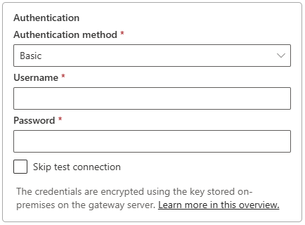 Screenshot der Standardauthentifizierungsmethode für SAP HANA.