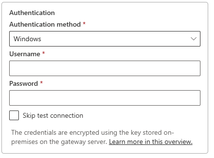 Screenshot der Windows-Authentifizierungsmethode für SAP HANA.