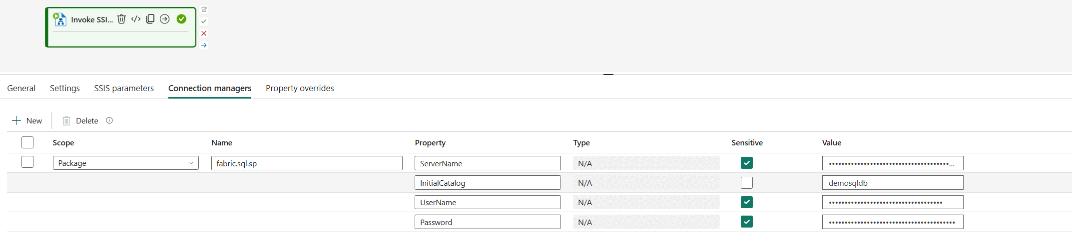 Screenshot des Aktivitätskonfigurations-Managers.