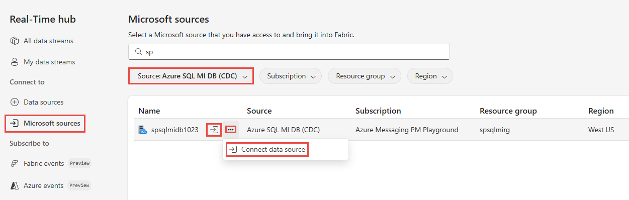 Screenshot der Seite Microsoft Sources.