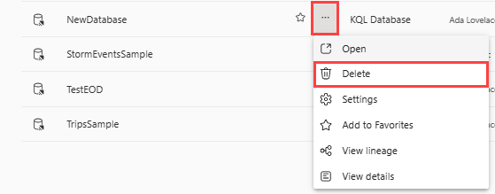 Screenshot: Löschen eines Eintrags in der Datenbankverknüpfung