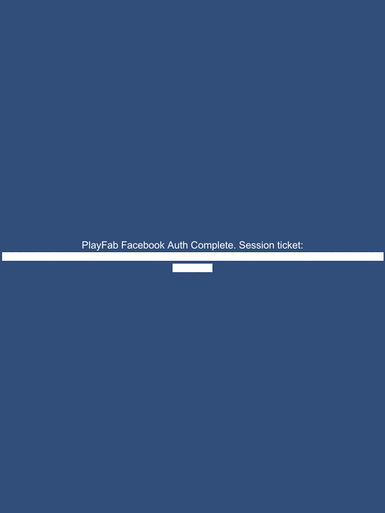 PlayFab Facebook-Authentifizierung unter iOS