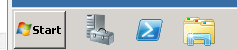 Screenshot der Windows-Taskleiste mit der Schaltfläche 