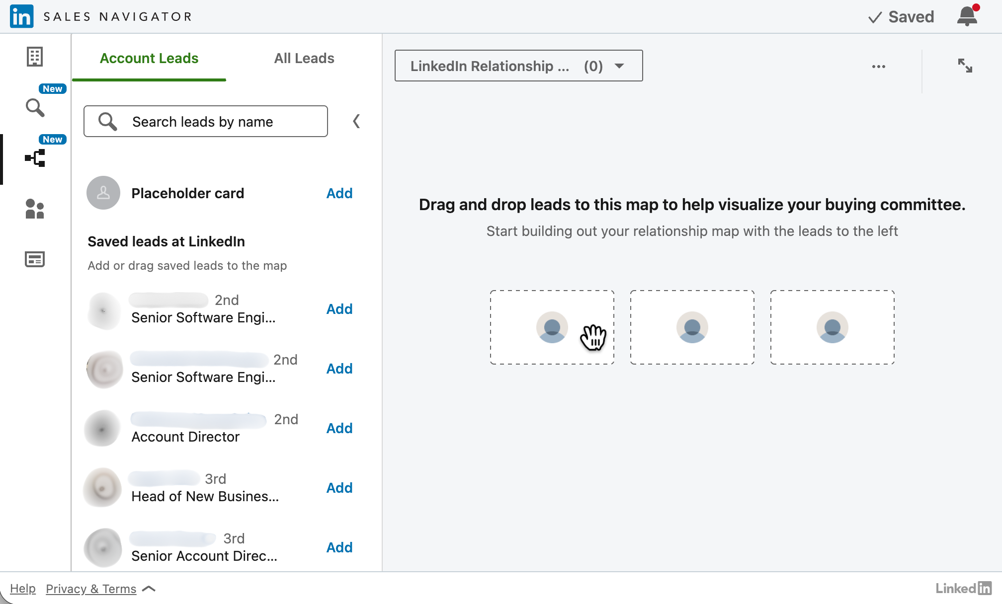 Relationship Map, 1-Column Large, Classic