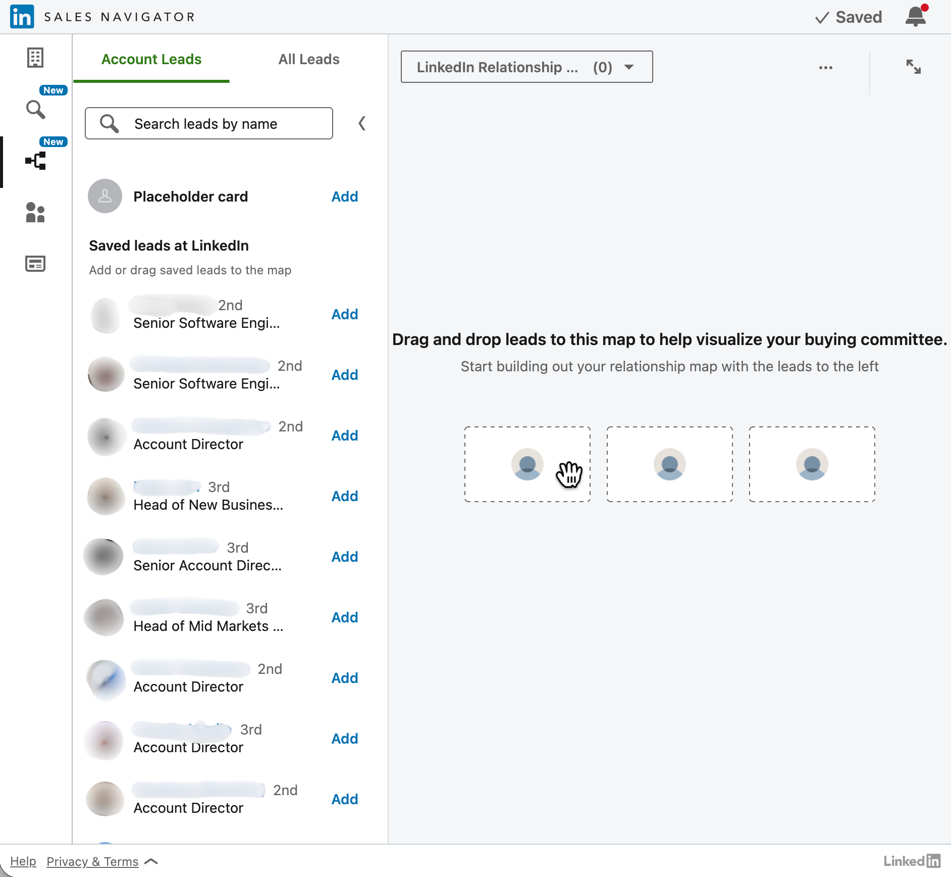 Relationship Map, 2-Column Medium, Classic