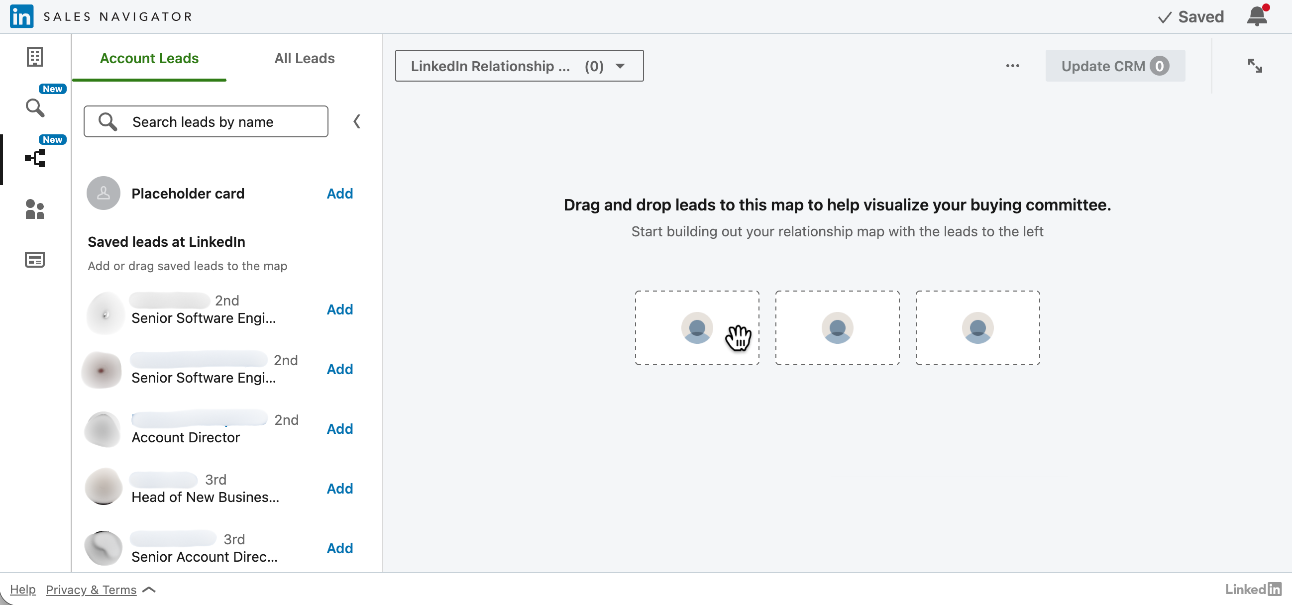 Relationship Map, 3-Column Medium, Classic
