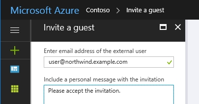 Einladen eines externen Benutzers als Gast