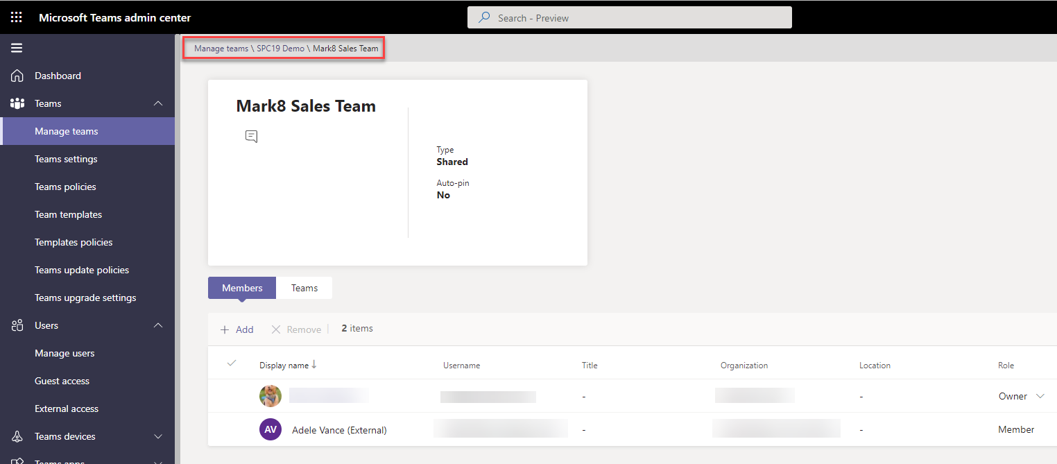Manage channel settings in the Teams Admin Center
