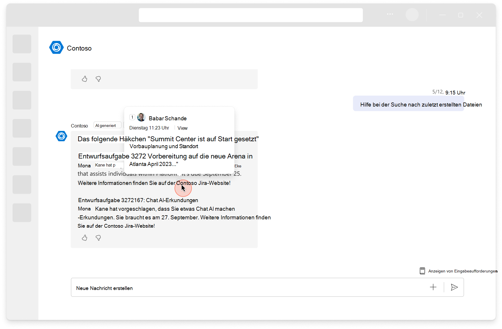 Screenshot von Zitaten