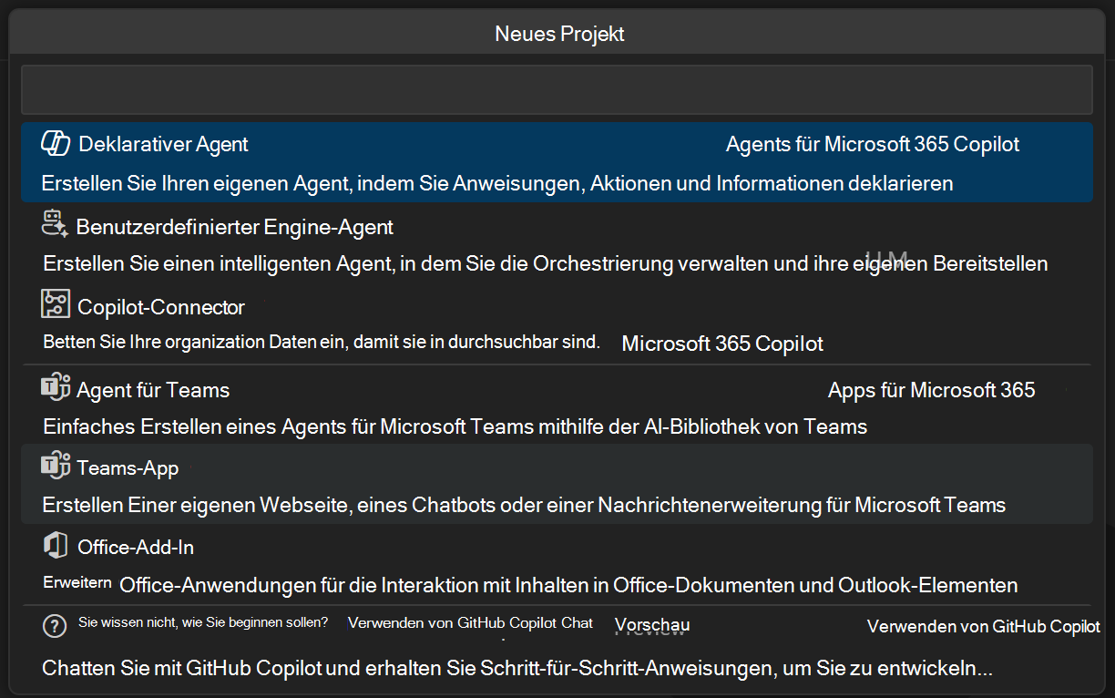 Screenshot der Optionen für 