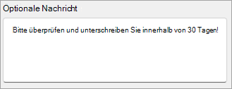 Screenshot der Option 