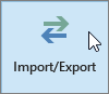Import/Export button in Outlook 2016
