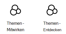 Screenshot: Themenkarten in der toolbox Viva Connections