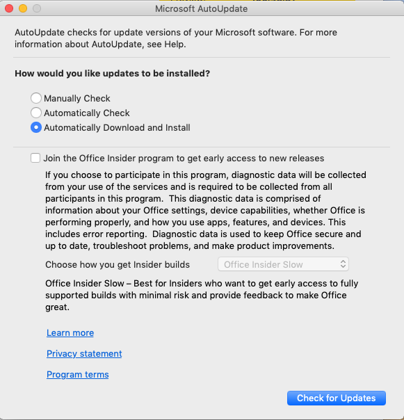 Bereitstellen von Updates für Microsoft Defender für Endpunkt unter Mac |  Microsoft Learn
