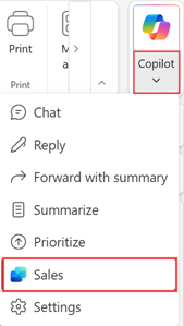 Screenshot des Zugriffs auf die App über den neuen Outlook-Desktop.