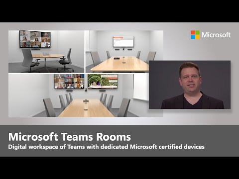 Video zu Microsoft Mechanics und Microsoft Teams-Räume.