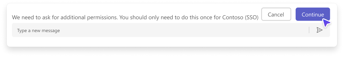 Die Infografik zeigt die Interaktion eines Bots mit einem Benutzer im persönlichen Bereich
