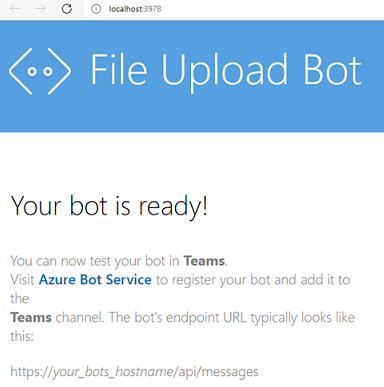 Screenshot: Ihr Bot ist bereit.
